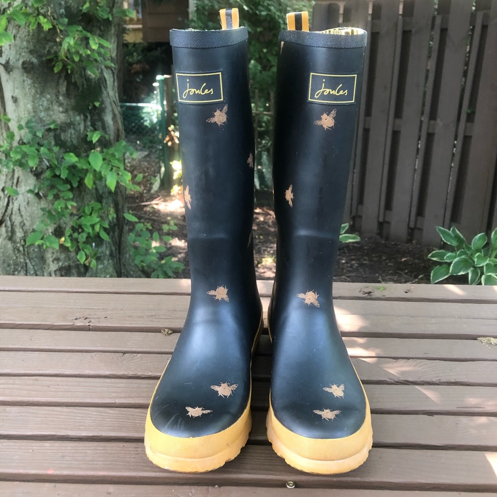 Joules Print Rain Boot Bees